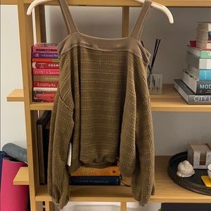 FREE PEOPLE Sistine Hacci cold shoulder top